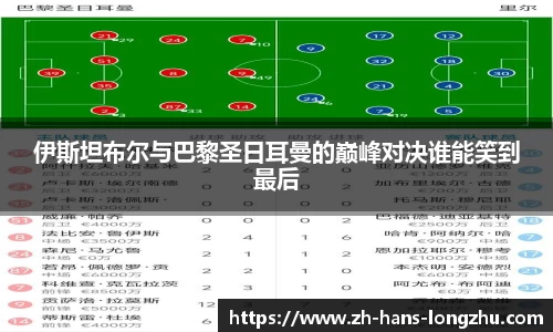 伊斯坦布尔与巴黎圣日耳曼的巅峰对决谁能笑到最后